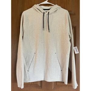 NWT Old Navy Active Beige Hoodie with Extra Zipper Pocket Oversized Small